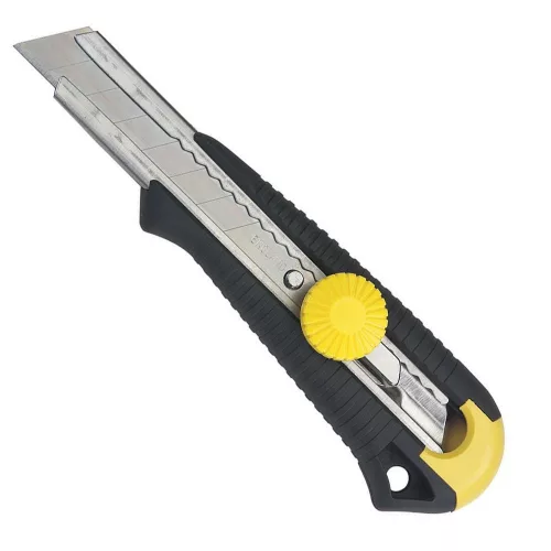 Stanley DynaGrip műanyagházas fémmegvezetéses tördelhető pengés kés 18mm (0-10-418)