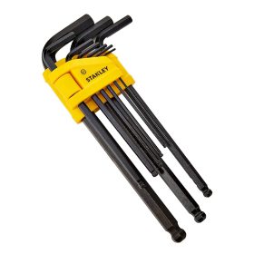 Stanley gömbfejű imbuszkulcs készlet, 1,5-10mm 9 részes