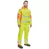 Cerva LATTON softshell láthatósági munkavédelmi kabát sárga/narancssárga 3XL