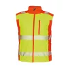 Cerva LATTON softshell láthatósági munkavédelmi kabát sárga/narancssárga 3XL