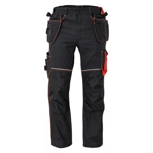 Cerva KNOXFIELD 320 munkavédelmi nadrág szürke/piros 48