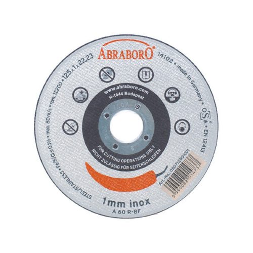 Abraboro Chili fémvágó korong inox 125x1x22