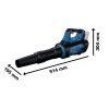 Bosch GBL 18V-800 Lombfúvó (akku és töltő nélkül), kartondobozban