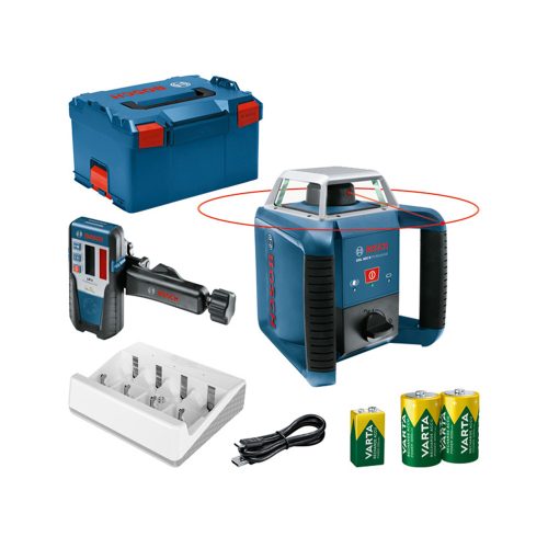 Bosch GRL 400 H Professional Forgólézer (piros) + LR 1 L-Boxx-ban