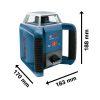 Bosch GRL 400 H Professional Forgólézer (piros) + LR 1 L-Boxx-ban