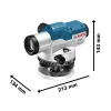Bosch optikai szintezőlézer szett GOL 26 G + BT 160 Állvány + GR 500 Mérőléc, mértékegység: 400 GON