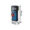 Bosch multiméter GDM 600-15 Professional, CAT II 1000 V, MH 1 tartó