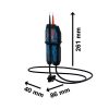 Bosch feszültségmérő GVT 1000-15, IP65, CAT IV 600 V / CAT III 1000 V