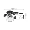 Bosch excentercsiszoló GEX 40-150 400W L-Boxx-ban