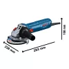 Bosch GWS 12-125 elektromos sarokcsiszoló 125 mm 1200 W