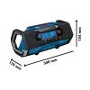 Bosch akkus rádió 18V GPB 18V-2 SC alapgép