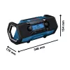 Bosch Akkus Bluetooth Rádió DAB+ GPB18V-3SC 10W IP 54 (Akku és töltő nélkül)