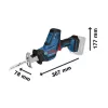 Bosch akkus szablyafűrész GSA 18V-LI C