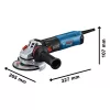 Bosch sarokcsiszoló GWS 17-125 S 1700W, 125mm