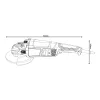 Bosch sarokcsiszoló GWS 2200-230 2200W, 230mm
