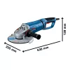 Bosch GWS 27-230 JR elektromos sarokcsiszoló 230 mm 2700 W kartondobozban