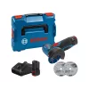 Bosch akkus kompakt sarokcsiszoló GWS 12V-76 12V 2x3,0Ah