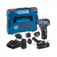 Bosch GSR 12V-35 FC Akkus fúrócsavarozó szett 2x3.0 Ah akku+töltő adapterekkel L-Boxx-ban