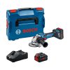 Bosch GWS 18V-15 SC akkus sarokcsiszoló 18V 2x8,0Ah, 125mm