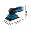 Bosch akkus rezgőcsiszoló GSS 12V-13 , 80 x 130 mm (Akku és töltő nélkül)