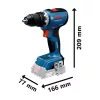 Bosch GSR 18V-65 akkus fúrócsavarozó 2x2,0Ah