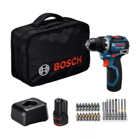  Bosch GSR 12V-32  Akkus fúrócsavarozó  (2x2.0Ah, GAL 12V-20, 24db-os tartozékszettel) hordtáskába
