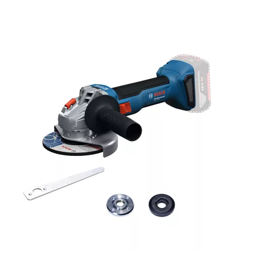 Bosch GWS 18V-8 Akkus Sarokcsiszoló (akku és töltő nélkül; csiszolótárcsa 115mm) kartondobozban
