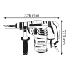 Bosch SDS-Plus fúró-vésőkalapács GBH 3-28 DRE 800W