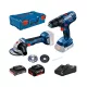 Bosch gépszett GSB 180-LI + GWS 180-LI + GBA 18V 2.0Ah + GBA 18V 4.0Ah XL-BOXX