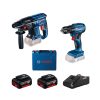 Bosch akkus gépszett GSR 185-LI + GBH 180-LI 18V 2x4,0Ah