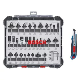   Bosch marószár készlet 30 részes, Befogás: 8mm + ajándék Bosch vágókés