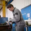 Bosch sarokcsiszoló GWS 14-125 + GDE 115/1 porelszívó adapter