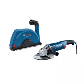   Bosch sarokcsiszoló GWS24-230 JZ + GDE230 FCS porelszívó adapter