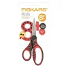 Fiskars gyermekolló, 15 cm, fekete és piros, Softgrip (1027423)