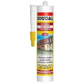   Soudal neutrális építőipari szilikon, semleges, fehér 280ml