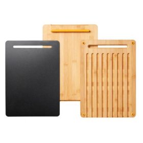   Fiskars Functional Form bambusz vágódeszka készlet 3 részes