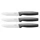 Fiskars Functional Form asztali késkészlet, fekete, 3db-os (1014279)