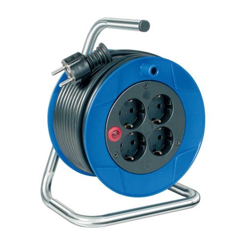 Brennenstuhl  kompakt ST 180 kábeldob, 4 dugalj, 10m, fekete, IP20