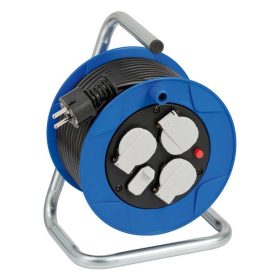   Brennenstuhl  Garant Compact 180 kábeldob, 3 védőcsatlakozó aljzat, 2 USB töltő 15 m IP20 fekete