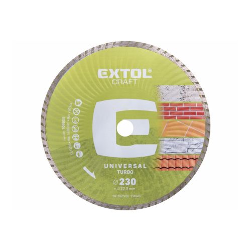 Extol Craft gyémántvágó TURBO; 230×2,7×22,2mm, max.6.600 ford/perc