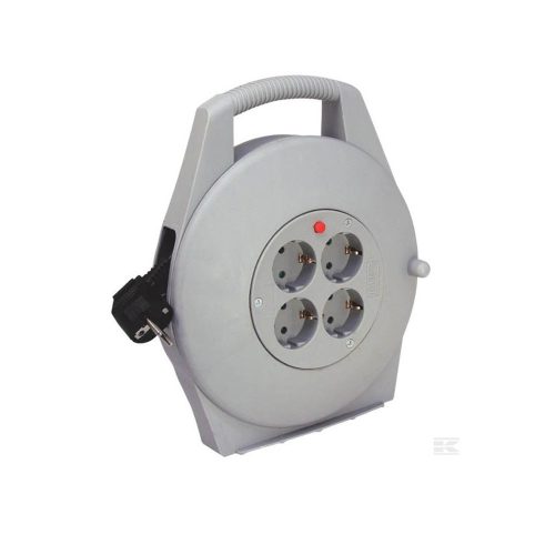 Brennenstuhl kábeldoboz fokozott érintésvédelemmel, 4 dugalj, szürke, 10m