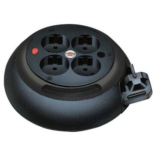 Brennenstuhl Design kábeldoboz 4 dugalj, fekete, 3m