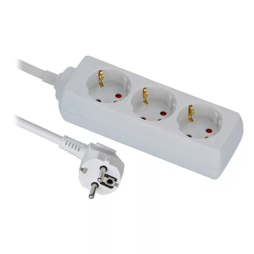 Brennenstuhl elosztó 3 dugalj, fehér, 1,4m