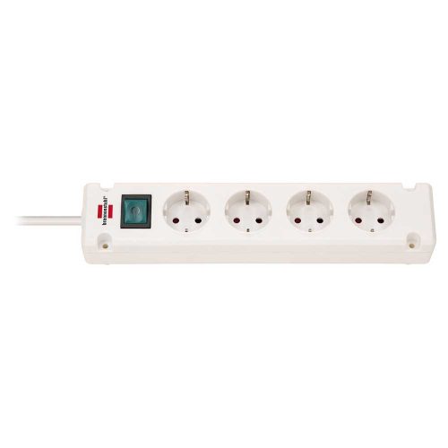 Brennenstuhl Bremounta Power Strip elosztó, 4 dugalj, fehér, 3m