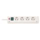 Brennenstuhl Bremounta Power Strip elosztó, 4 dugalj, fehér, 3m
