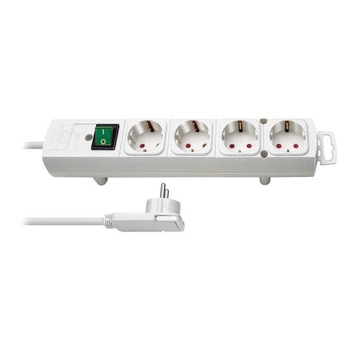 Brennenstuhl Comfort-Line Plus elosztó, 4 dugalj, fehér, 2m