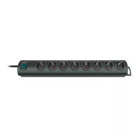 Brennenstuhl Primera-Line elosztó 8 dugalj, fekete, 2m