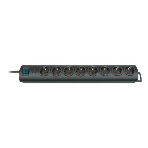 Brennenstuhl Primera-Line elosztó 8 dugalj, fekete, 2m