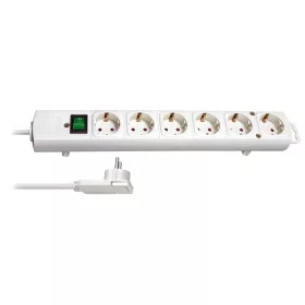 Brennenstuhl Comfort-Line Plus elosztó 6 dugalj, fehér, 2m