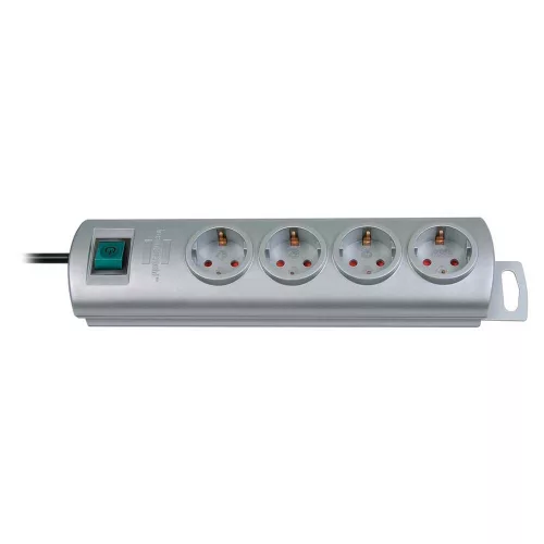 Brennenstuhl Primera-Line elosztó 4 dugalj, ezüst, 1,5m